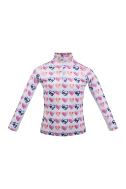 HKM Childs Functional Riding Shirt - Hearts